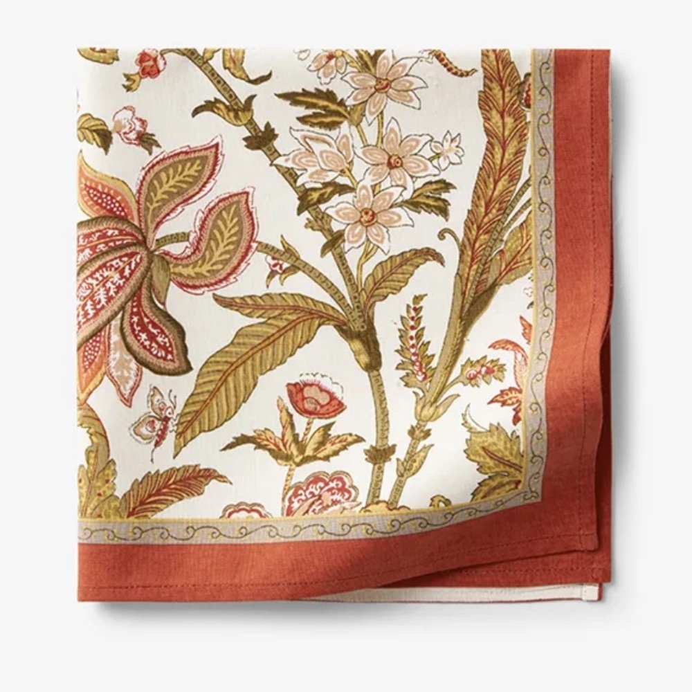New The Company Store Fall Autumn 100% Cotton Napkins 
Set of 8